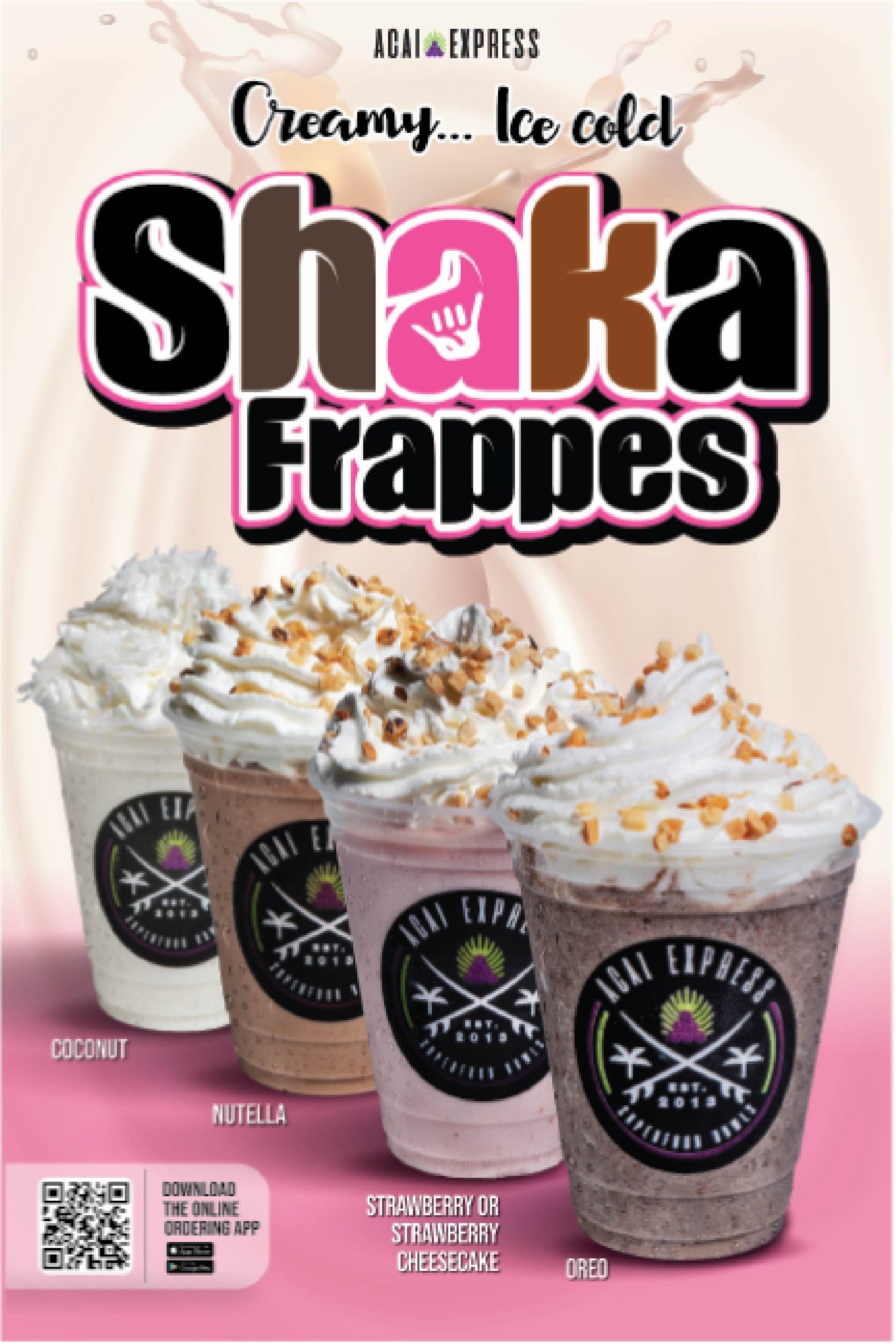 SHAKA FRAPPES POP SIGN