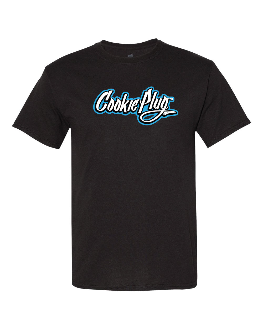 CYAN LOGO COOKIE PLUG EMPLOYEE T-SHIRTS