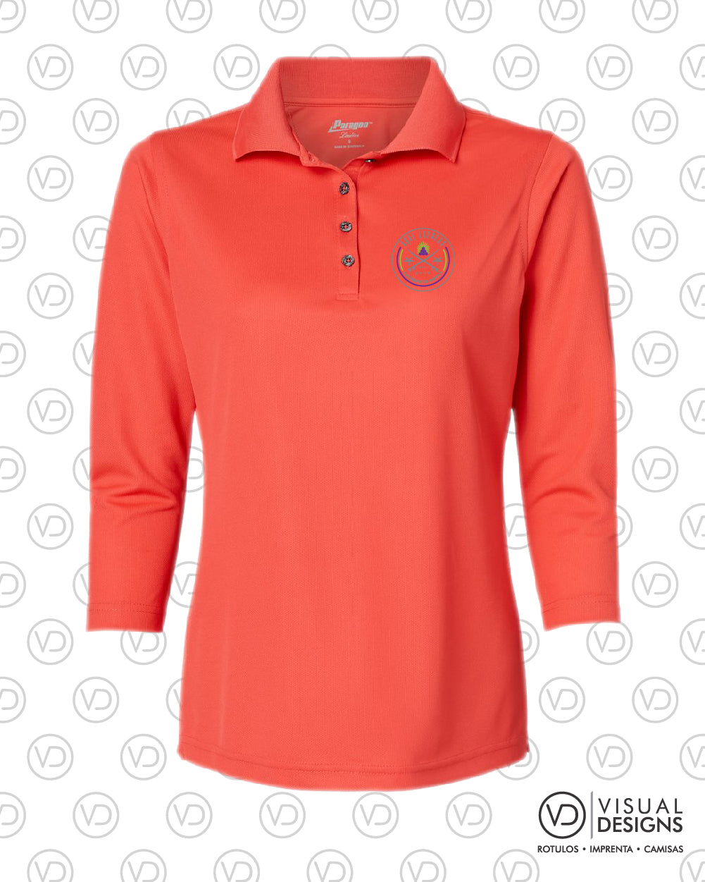 Women's Three-Quarter Sleeve Polo - 120