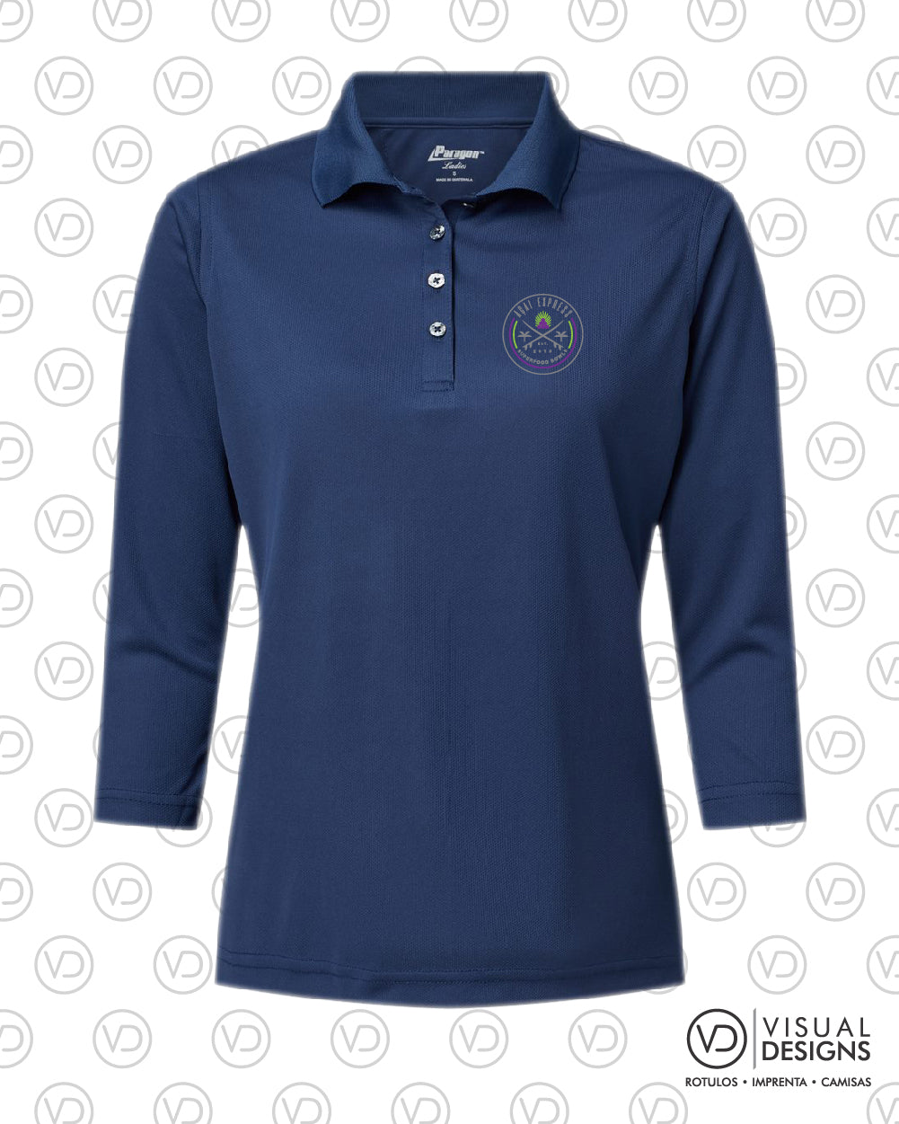 Women's Three-Quarter Sleeve Polo - 120