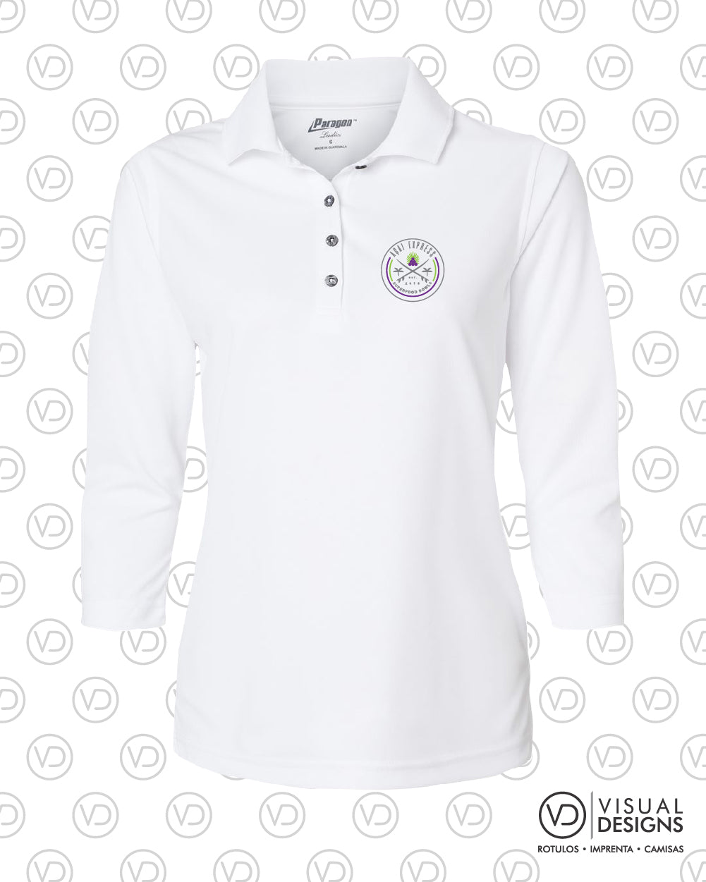 Women's Three-Quarter Sleeve Polo - 120