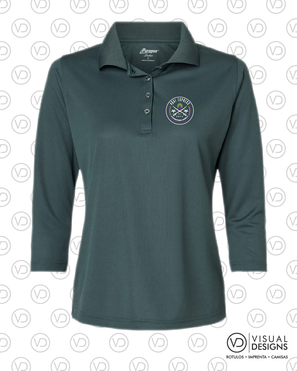 Women's Three-Quarter Sleeve Polo - 120