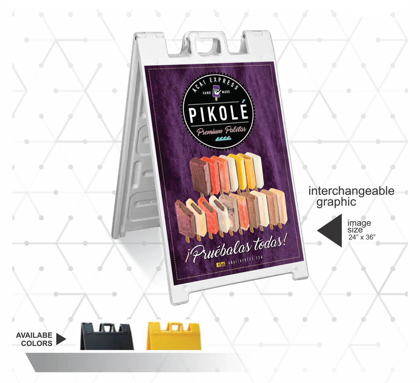 PIKOLE PREMIUM PALETAS  POP SIGN V1