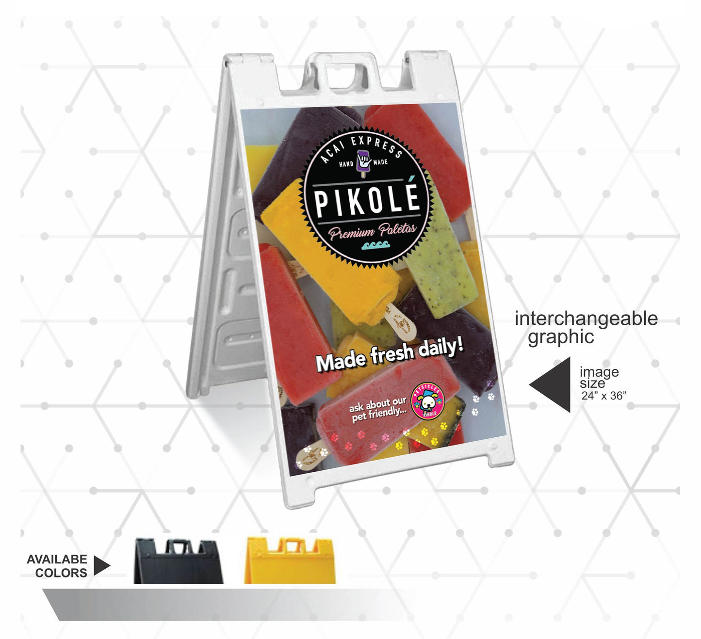 PIKOLE PREMIUM PALETAS  POP SIGN V2