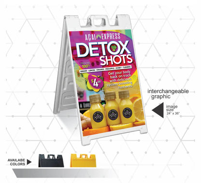 DETOX SHOTS POP SIGN