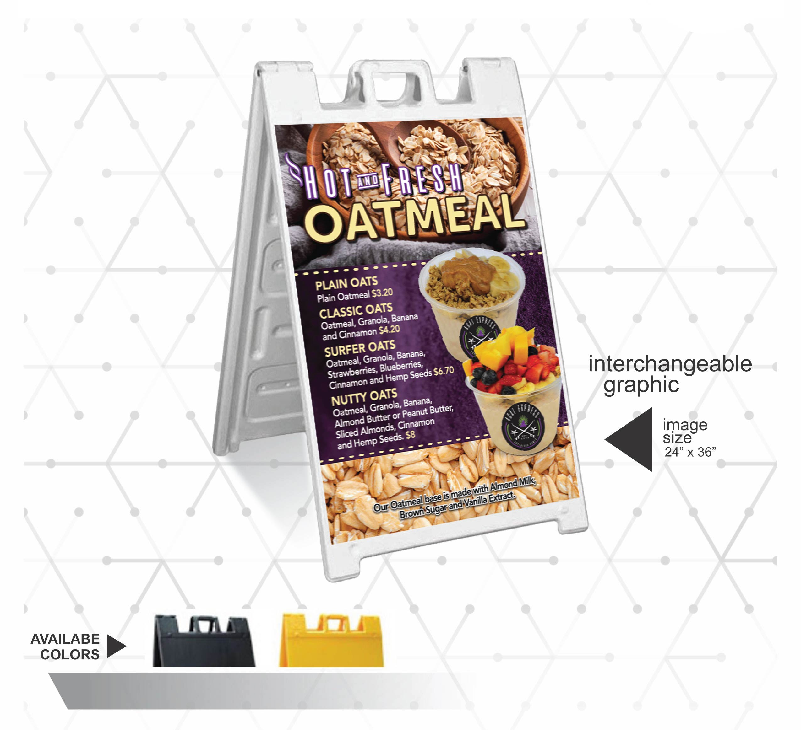 OATMEAL POP SIGN – VISUAL DESIGNS