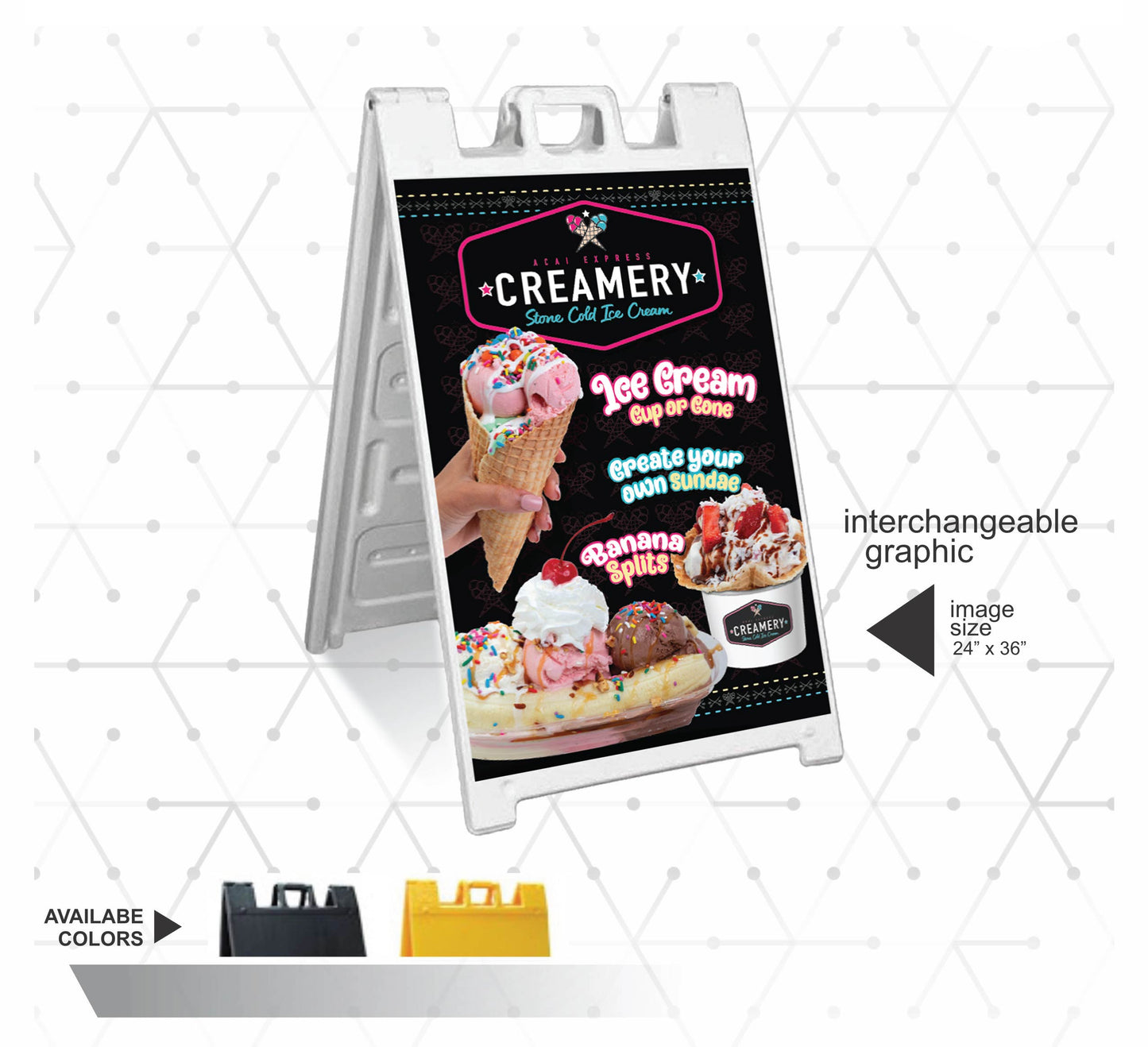 CREAMERY POP SIGN