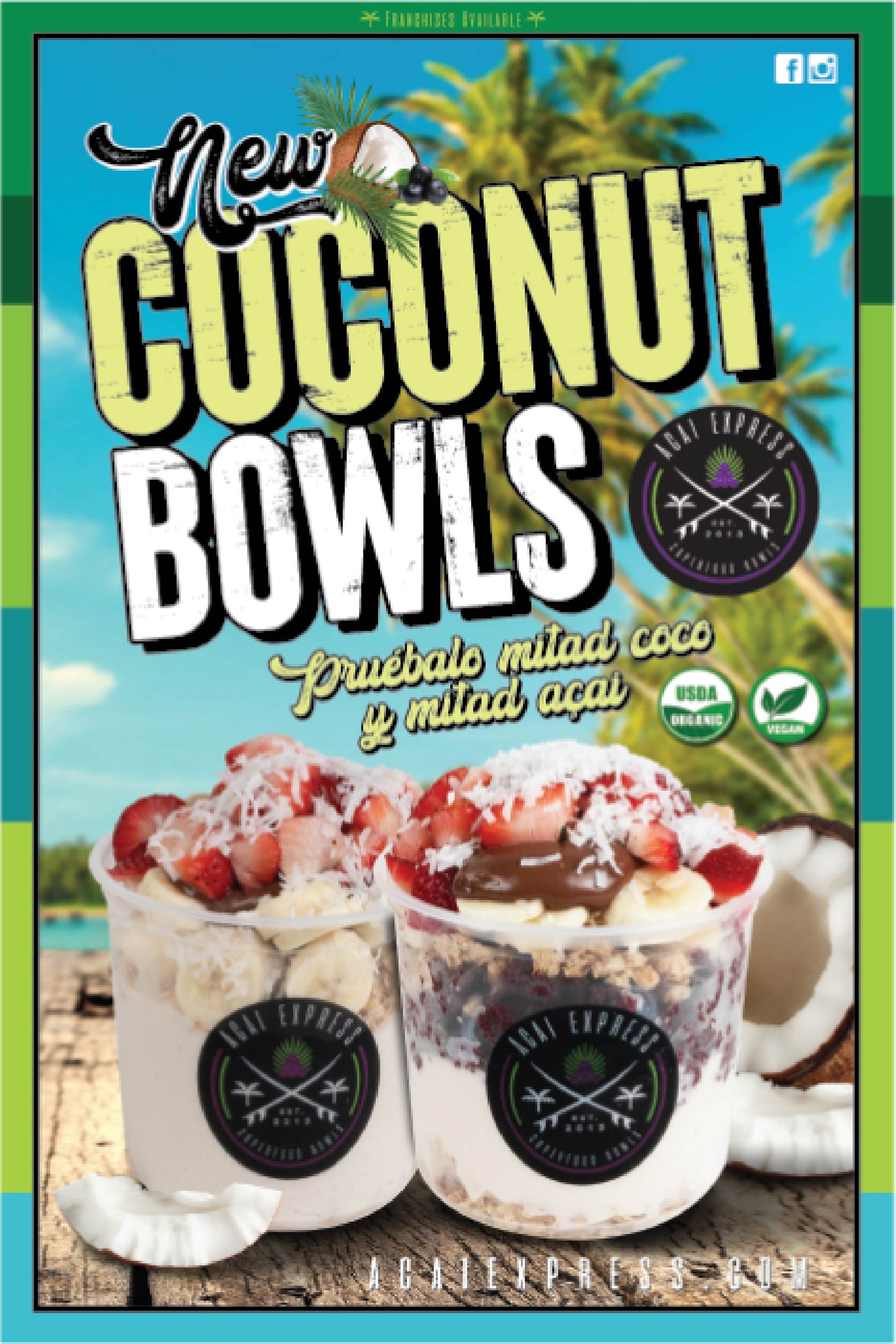 COCONUT BOWLS POP SIGN
