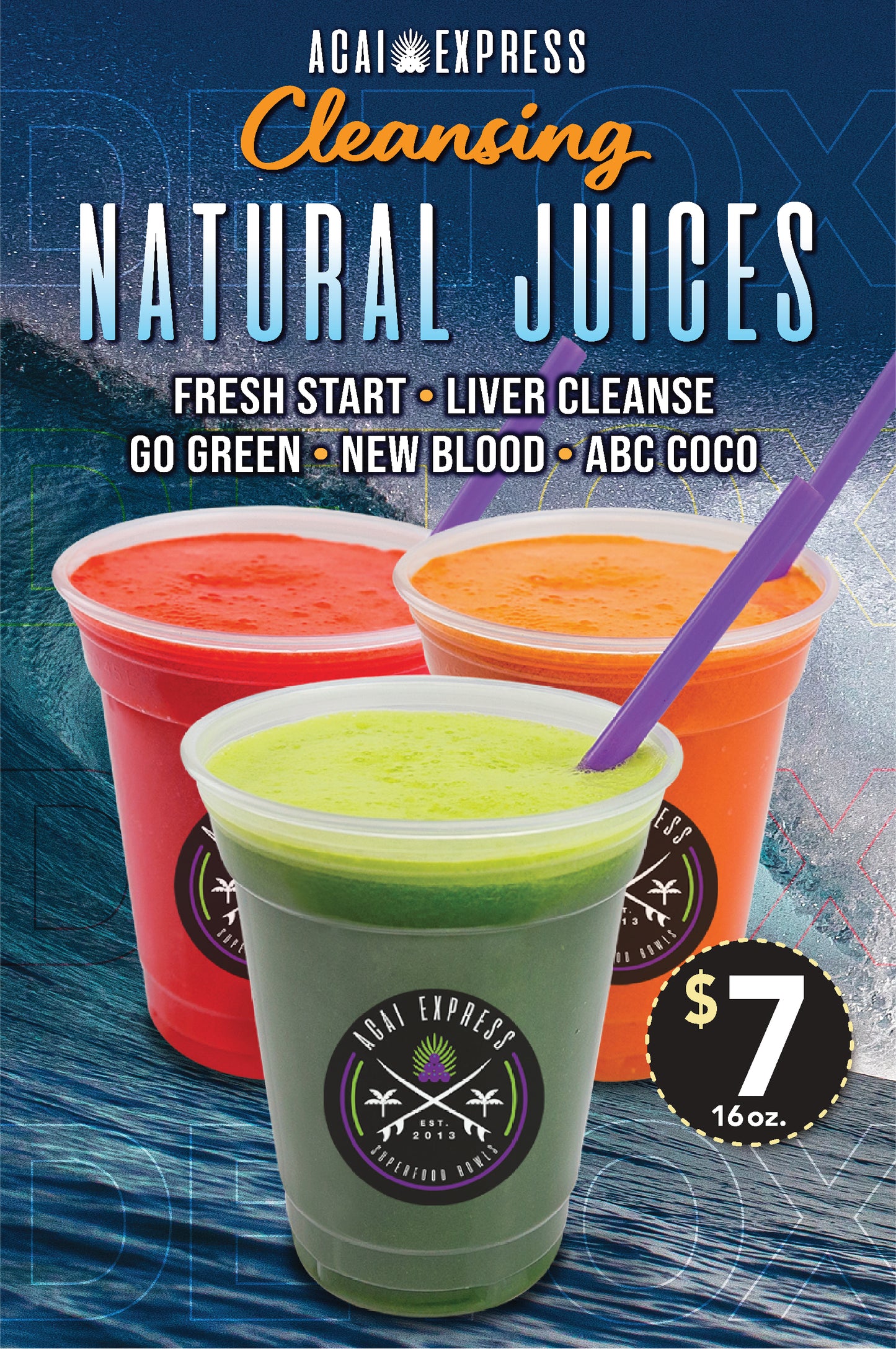 CLEANSING NATURAL JUICES