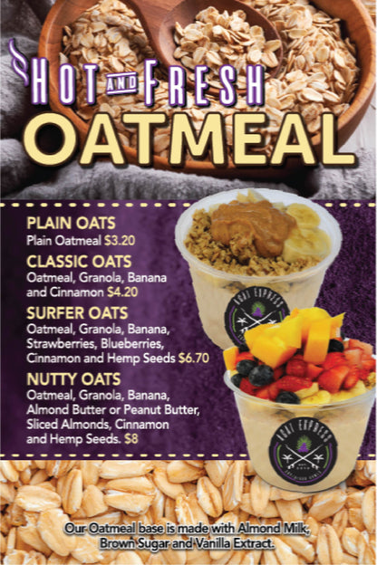 OATMEAL POP SIGN