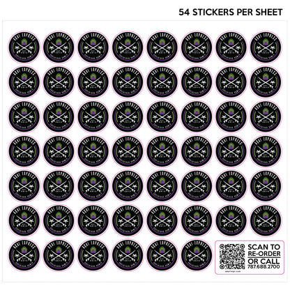 DETOX SHOT STICKERS      (54 ct)