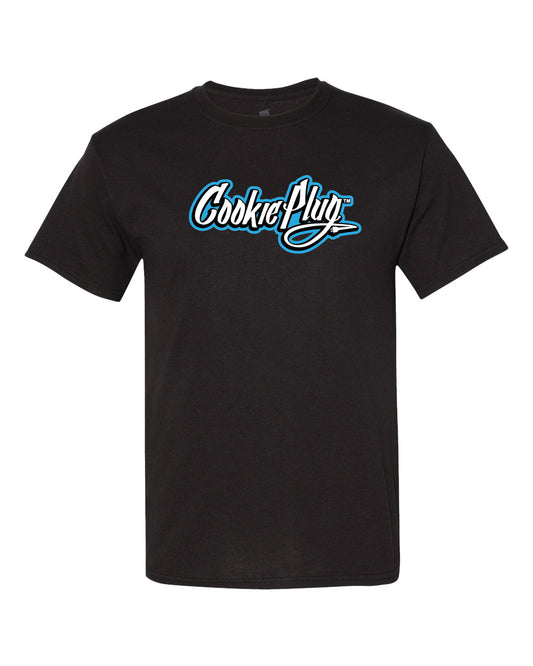 CYAN LOGO COOKIE PLUG EMPLOYEE T-SHIRTS